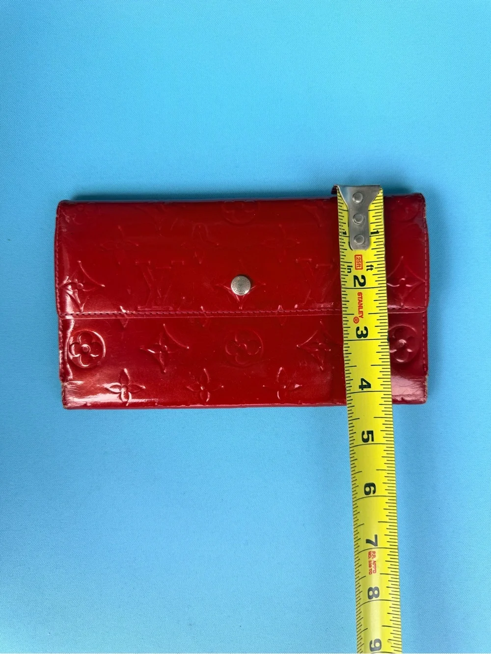 Louis Vuitton Red Vernis Wallet AUTHENTIC